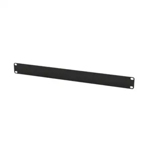 SAGINAW SCE-19-1U Rack Panel, 19 Inch Rack Width, Carbon Steel, Black, Powder Coat Finish | CV6UJX