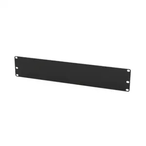 SAGINAW SCE-19-2U Rack Panel, 19 Inch Rack Width, Carbon Steel, Black, Powder Coat Finish | CV6UJY