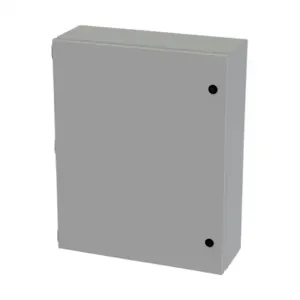 SAGINAW SCE-20166ELJ Enclosure, 20 x 16 x 6 Inch Size, Wall Mount, Carbon Steel, Ansi 61 Gray | CV6QMW