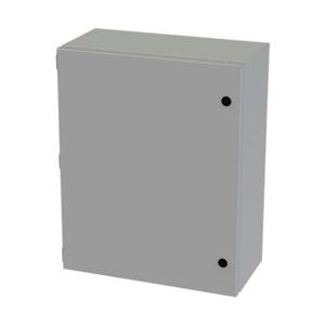 SAGINAW SCE-20168ELJ Enclosure, 20 x 16 x 8 Inch Size, Wall Mount, Carbon Steel, Ansi 61 Gray | CV6QMY