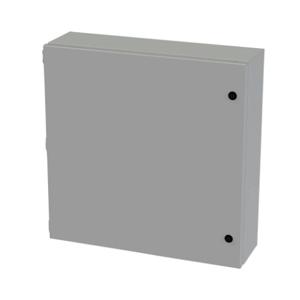 SAGINAW SCE-20206ELJ Enclosure, 20 x 20 x 6 Inch Size, Wall Mount, Carbon Steel, Ansi 61 Gray | CV6QNC