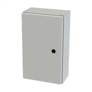 SAGINAW SCE-20EL1206LPLG Enclosure, 20 x 12 x 6 Inch Size, Wall Mount, Carbon Steel, Ral 7035 Light Gray | CV6QNJ