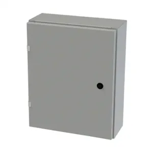 SAGINAW SCE-20EL1606LP Enclosure, 20 x 16 x 6 Inch Size, Wall Mount, Carbon Steel, Ansi 61 Gray | CV6QNK