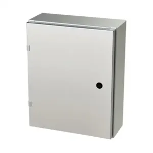 SAGINAW SCE-20EL1606SSLP Enclosure, 20 x 16 x 6 Inch Size, Wall Mount, 304 Stainless Steel, #4 Brush Finish | CV6QNN