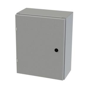 SAGINAW SCE-20EL1608LP Enclosure, 20 x 16 x 8 Inch Size, Wall Mount, Carbon Steel, Ansi 61 Gray | CV6QNP