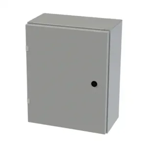 SAGINAW SCE-20EL1608LP Enclosure, 20 x 16 x 8 Inch Size, Wall Mount, Carbon Steel, Ansi 61 Gray | CV6QNP