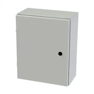 SAGINAW SCE-20EL1608LPLG Enclosure, 20 x 16 x 8 Inch Size, Wall Mount, Carbon Steel, Ral 7035 Light Gray | CV6QNQ