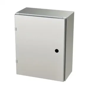 SAGINAW SCE-20EL1608SSLP Enclosure, 20 x 16 x 8 Inch Size, Wall Mount, 304 Stainless Steel, #4 Brush Finish | CV6QNT