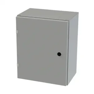 SAGINAW SCE-20EL1610LP Enclosure, 20 x 16 x 10 Inch Size, Wall Mount, Carbon Steel, Ansi 61 Gray | CV6QNV