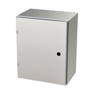 SAGINAW SCE-20EL1610SSLP Enclosure, 20 x 16 x 10 Inch Size, Wall Mount, 304 Stainless Steel, #4 Brush Finish | CV6QNY