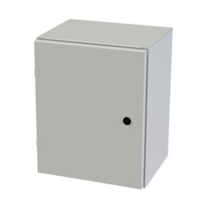 SAGINAW SCE-20EL1612LPLG Enclosure, 20 x 16 x 12 Inch Size, Wall Mount, Carbon Steel, Ral 7035 Light Gray | CV6QPA