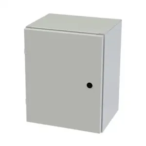 SAGINAW SCE-20EL1612LPLG Enclosure, 20 x 16 x 12 Inch Size, Wall Mount, Carbon Steel, Ral 7035 Light Gray | CV6QPA