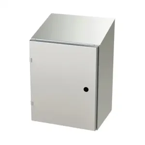 SAGINAW SCE-20EL1612SSST Enclosure, Slope Top, 20 x 16 x 12 Inch Size, Wall Mount, 304 Stainless Steel | CV6QPB