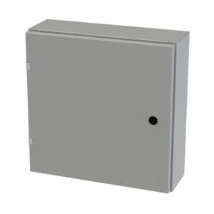 SAGINAW SCE-20EL2006LP Enclosure, 20 x 20 x 6 Inch Size, Wall Mount, Carbon Steel, Ansi 61 Gray | CV6QPC