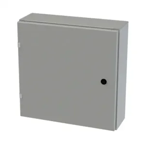 SAGINAW SCE-20EL2006LP Enclosure, 20 x 20 x 6 Inch Size, Wall Mount, Carbon Steel, Ansi 61 Gray | CV6QPC