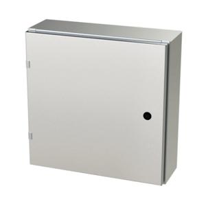 SAGINAW SCE-20EL2006SS6LP Enclosure, 20 x 20 x 6 Inch Size, Wall Mount, 316L Stainless Steel, #4 Brush Finish | CV6QPE