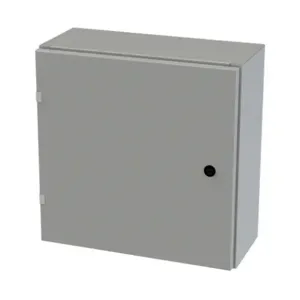 SAGINAW SCE-20EL2008LP Enclosure, 20 x 20 x 8 Inch Size, Wall Mount, Carbon Steel, Ansi 61 Gray | CV6QPG