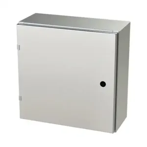 SAGINAW SCE-20EL2008SS6LP Enclosure, 20 x 20 x 8 Inch Size, Wall Mount, 316L Stainless Steel, #4 Brush Finish | CV6QPJ