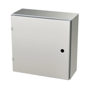 SAGINAW SCE-20EL2008SSLP Enclosure, 20 x 20 x 8 Inch Size, Wall Mount, 304 Stainless Steel, #4 Brush Finish | CV6QPK