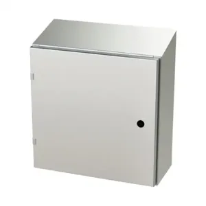 SAGINAW SCE-20EL2008SSST Enclosure, Slope Top, 20 x 20 x 8 Inch Size, Wall Mount, 304 Stainless Steel | CV6QPL