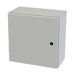 SAGINAW SCE-20EL2010LPLG Enclosure, 20 x 20 x 10 Inch Size, Wall Mount, Carbon Steel, Ral 7035 Light Gray | CV6QPN