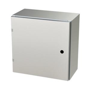SAGINAW SCE-20EL2010SS6LP Enclosure, 20 x 20 x 10 Inch Size, Wall Mount, 316L Stainless Steel, #4 Brush Finish | CV6QPP