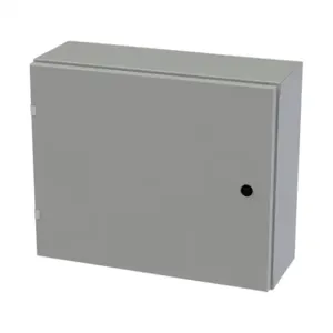 SAGINAW SCE-20EL2408LP Enclosure, 20 x 24 x 8 Inch Size, Wall Mount, Carbon Steel, Ansi 61 Gray | CV6QPW