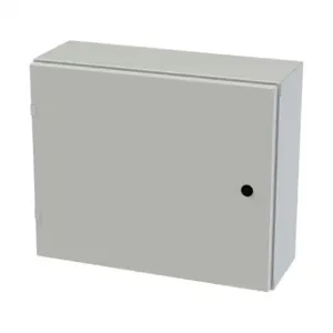 SAGINAW SCE-20EL2408LPLG Enclosure, 20 x 24 x 8 Inch Size, Wall Mount, Carbon Steel, Ral 7035 Light Gray | CV6QPX