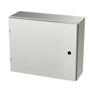 SAGINAW SCE-20EL2408SSLP Enclosure, 20 x 24 x 8 Inch Size, Wall Mount, 304 Stainless Steel, #4 Brush Finish | CV6QPZ