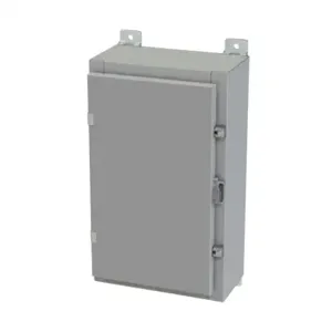 SAGINAW SCE-20H1206LP Enclosure, 20 x 12 x 6 Inch Size, Wall Mount, Carbon Steel, Ansi 61 Gray | CV6QQA