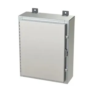 SAGINAW SCE-20H1606SS6LP Enclosure, 20 x 16 x 6 Inch Size, Wall Mount, 316L Stainless Steel, #4 Brush Finish | CV6QQD