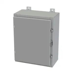 SAGINAW SCE-20H1608LP Enclosure, 20 x 16 x 8 Inch Size, Wall Mount, Carbon Steel, Ansi 61 Gray | CV6QQF