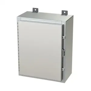 SAGINAW SCE-20H1608SSLP Enclosure, 20 x 16 x 8 Inch Size, Wall Mount, 304 Stainless Steel, #4 Brush Finish | CV6QQH