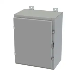 SAGINAW SCE-20H1610LP Enclosure, 20 x 16 x 10 Inch Size, Wall Mount, Carbon Steel, Ansi 61 Gray | CV6QQJ