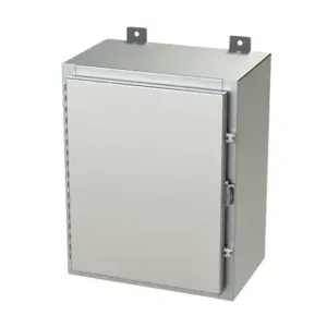 SAGINAW SCE-20H1610SS6LP Enclosure, 20 x 16 x 10 Inch Size, Wall Mount, 316L Stainless Steel, #4 Brush Finish | CV6QQK