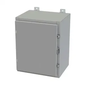 SAGINAW SCE-20H1612LP Enclosure, 20 x 16 x 12 Inch Size, Wall Mount, Carbon Steel, Ansi 61 Gray | CV6QQM