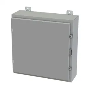 SAGINAW SCE-20H2006LP Enclosure, 20 x 20 x 6 Inch Size, Wall Mount, Carbon Steel, Ansi 61 Gray | CV6QQN