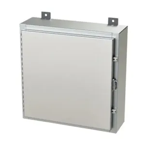 SAGINAW SCE-20H2006SS6LP Enclosure, 20 x 20 x 6 Inch Size, Wall Mount, 316L Stainless Steel, #4 Brush Finish | CV6QQP