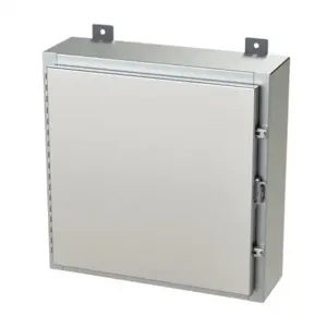 SAGINAW SCE-20H2006SSLP Enclosure, 20 x 20 x 6 Inch Size, Wall Mount, 304 Stainless Steel, #4 Brush Finish | CV6QQQ