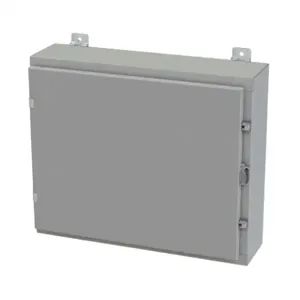 SAGINAW SCE-20H2406LP Enclosure, 20 x 24 x 6 Inch Size, Wall Mount, Carbon Steel, Ansi 61 Gray | CV6QQU