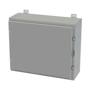 SAGINAW SCE-20H2408LP Enclosure, 20 x 24 x 8 Inch Size, Wall Mount, Carbon Steel, Ansi 61 Gray | CV6QQV