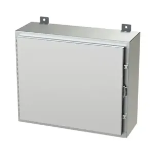 SAGINAW SCE-20H2408SS6LP Enclosure, 20 x 24 x 8 Inch Size, Wall Mount, 316L Stainless Steel, #4 Brush Finish | CV6QQW