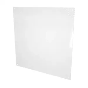 SAGINAW SCE-20N20MPP Subpanel, Perforated, Carbon Steel, White, Powder Coat Finish | CV6WYF