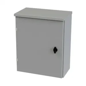 SAGINAW SCE-20R1608LP Enclosure, 20 x 16 x 8 Inch Size, Wall Mount, Carbon Steel, Ansi 61 Gray | CV6QRF