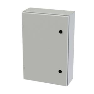 SAGINAW SCE-24EL1606LPLG Enclosure, 24 x 16 x 6 Inch Size, Wall Mount, Carbon Steel, Ral 7035 Light Gray | CV6QRP