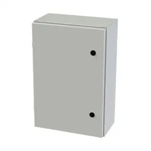 SAGINAW SCE-24EL1608LPLG Enclosure, 24 x 16 x 8 Inch Size, Wall Mount, Carbon Steel, Ral 7035 Light Gray | CV6QRR