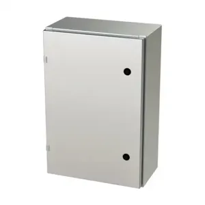 SAGINAW SCE-24EL1608SS6LP Enclosure, 24 x 16 x 8 Inch Size, Wall Mount, 316L Stainless Steel, #4 Brush Finish | CV6QRT