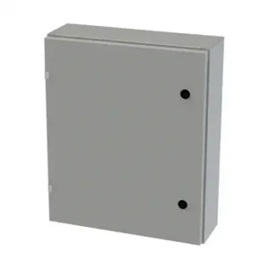 SAGINAW SCE-24EL2006LP Enclosure, 24 x 20 x 6 Inch Size, Wall Mount, Carbon Steel, Ansi 61 Gray | CV6QRV