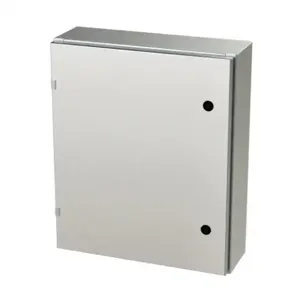 SAGINAW SCE-24EL2006SS6LP Enclosure, 24 x 20 x 6 Inch Size, Wall Mount, 316L Stainless Steel, #4 Brush Finish | CV6QRX