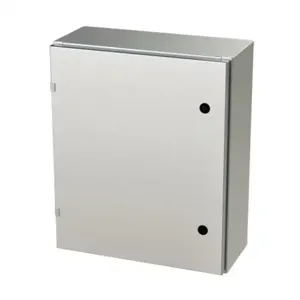 SAGINAW SCE-24EL2008SS6LP Enclosure, 24 x 20 x 8 Inch Size, Wall Mount, 316L Stainless Steel, #4 Brush Finish | CV6QTB